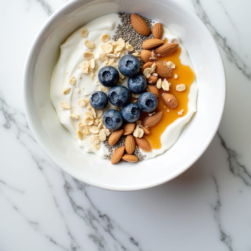 Blueberry Chia Yogurt Bowl, one portion