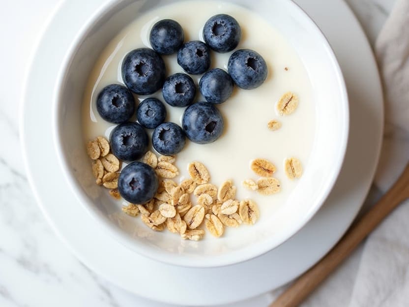 Blueberry Oat Breakfast Pudding