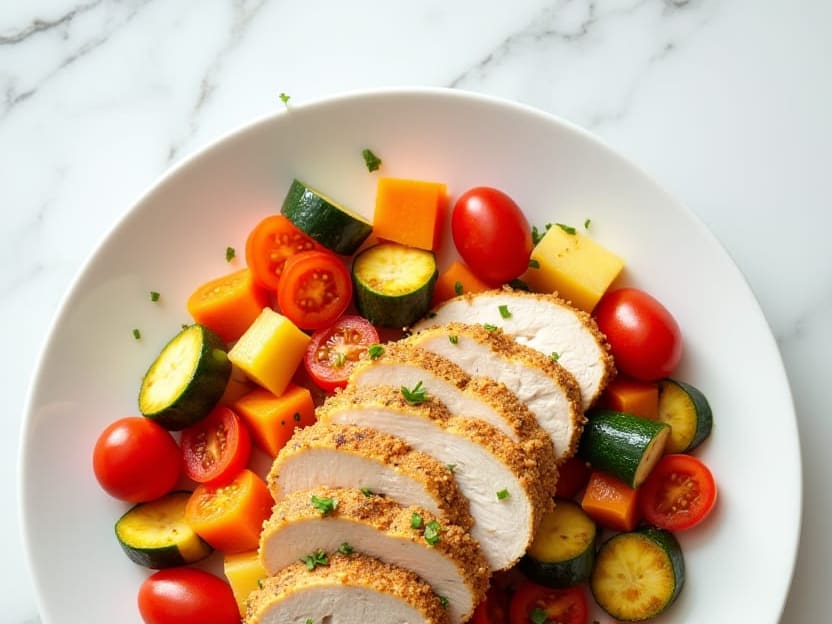 Chicken Vegetable Tomato Skillet