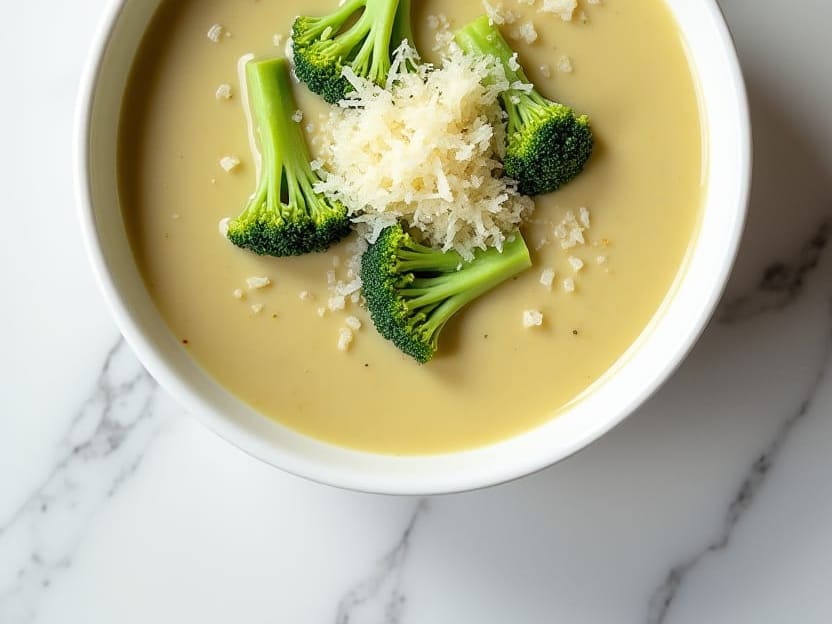 Creamy Broccoli Parmesan Soup