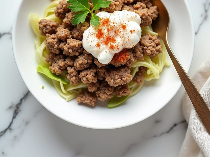 Skillet Beef and Cabbage