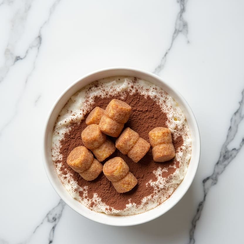 Skyr Coffee Rice-Cake Tiramisu, one portion