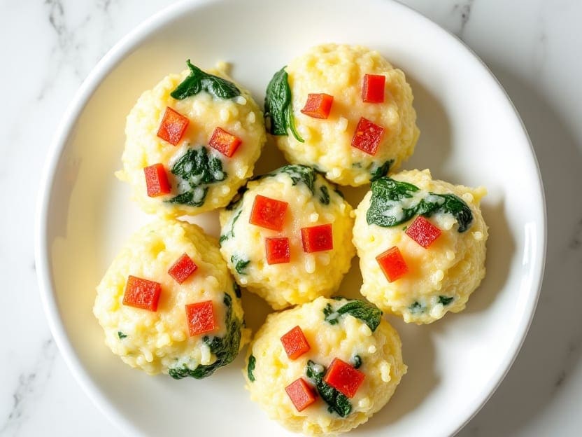 Spinach Tomato Egg Bites