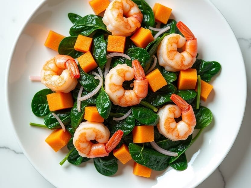 Sweet Potato Shrimp Skillet