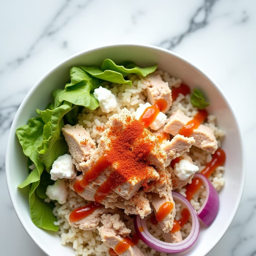 Tuna Rice Salad Bowl, one portion