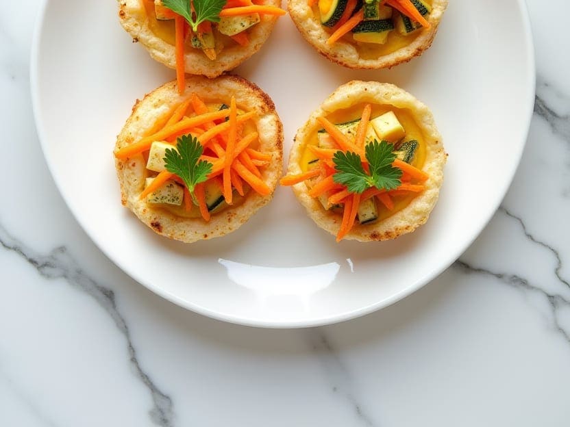 Veggie Noodle Egg Nests
